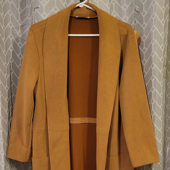 Zara suede Tan Coat - Picture 1 of 6